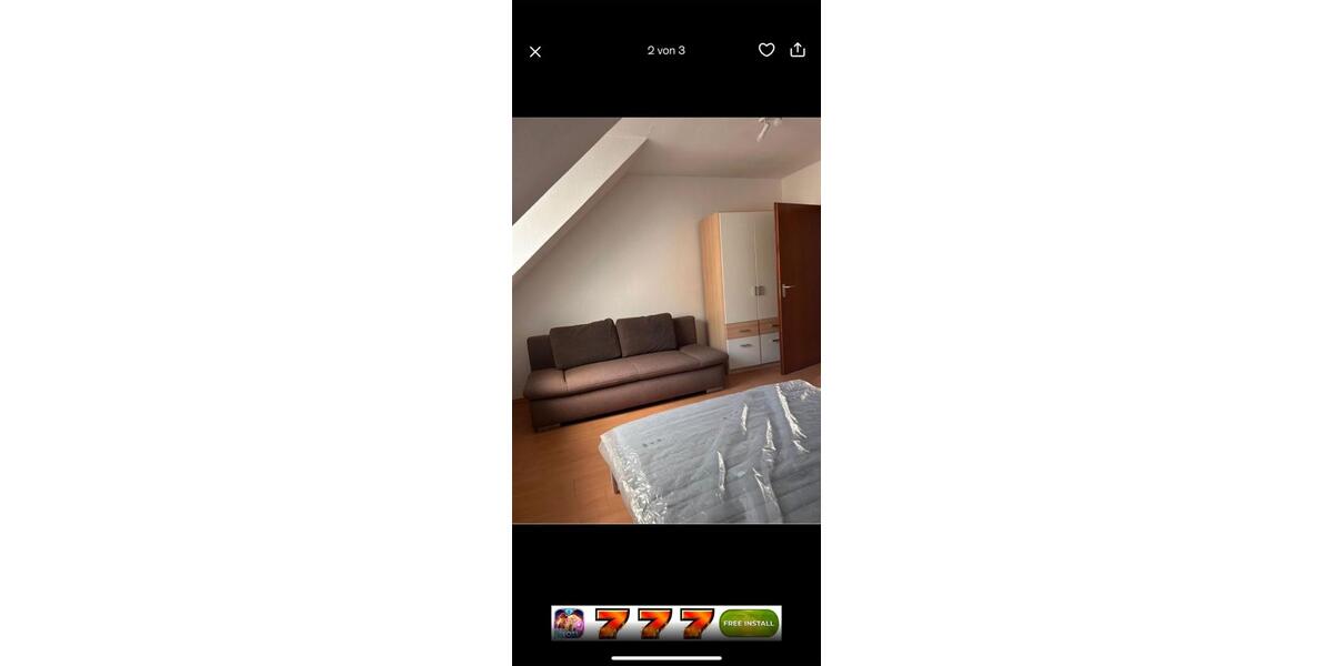 Dachgeschoßwohnung Karlsruhe Knielingen - 3 Zimmer, 18 m&sup2;, 575&euro; | Angebot:26645524