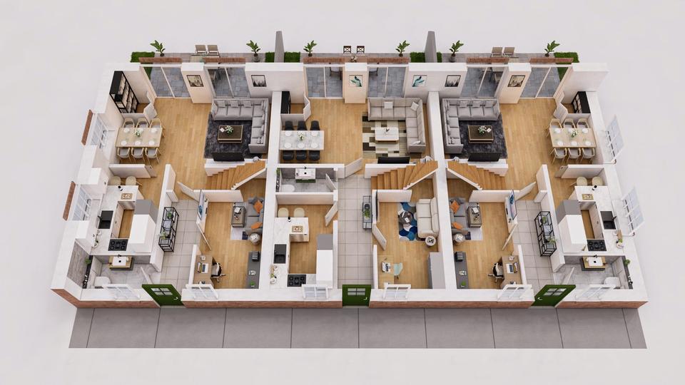 Etagenwohnung Bassum - 5 Zimmer, 100 m&sup2;, 1.200&euro; | Angebot:25871553