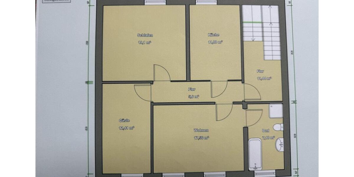 Etagenwohnung Barth - 3 Zimmer, 74 m&sup2;, 850&euro; | Angebot:25919772