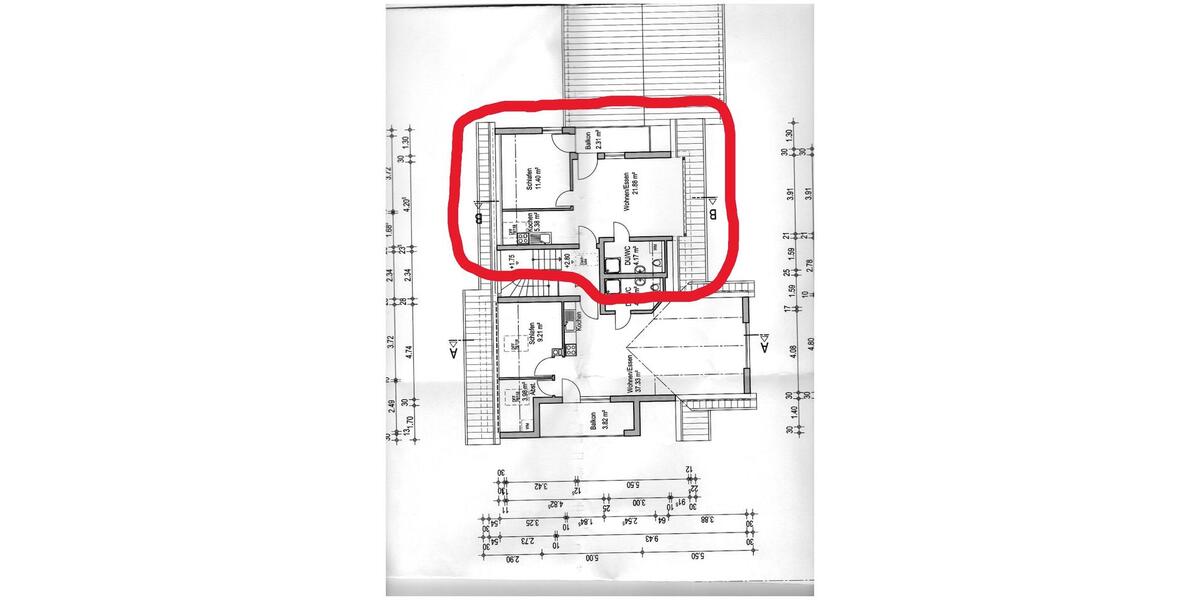 Dachgeschoßwohnung Bad Kissingen - 2 Zimmer, 40 m&sup2;, 350&euro; | Angebot:26612621