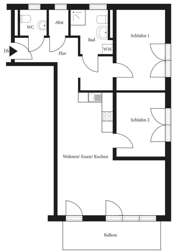 Attraktive 3-Zimmer-NeubauWohnung mit sonnigem Balkon in schöner Wohnlage!