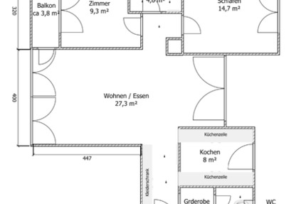 Wohnung Selb - 3 Zimmer, 78 m&sup2;, 675&euro; | Angebot:25224602