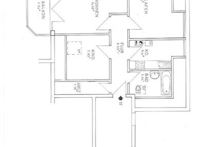 Wohnung Hargesheim - 3 Zimmer, 63 m&sup2;, 610&euro; | Angebot:24599319