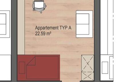 Studentenapartment 1 zimmer