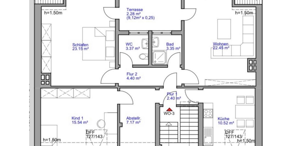 3Zimmer KDB in Beeck mit Terrasse 3 zimmer