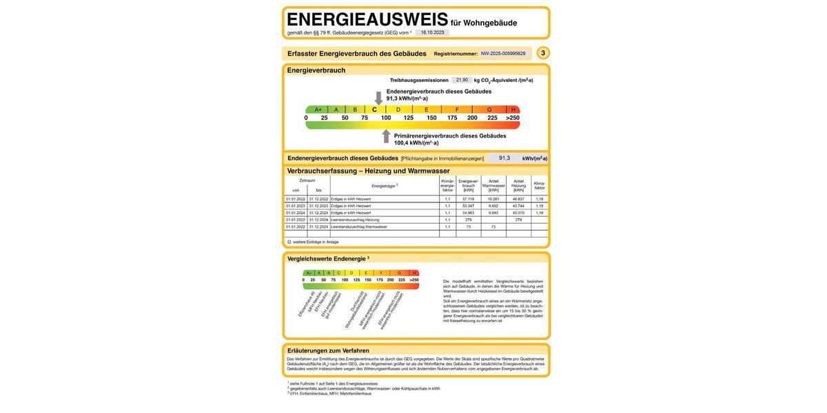 Etagenwohnung Schwelm - 3 Zimmer, 63 m&sup2;, 469&euro; | Angebot:26041768