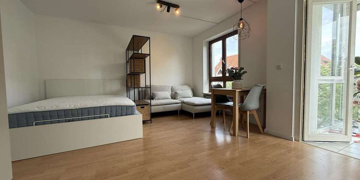 Etagenwohnung Augsburg Universitätsviertel - 1 Zimmer, 32 m&sup2;, 900&euro; | Angebot:26759689