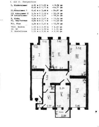 Sanierte 4-Zimmer-Wohnung mit Balkon in der Oststadt 4 zimmer