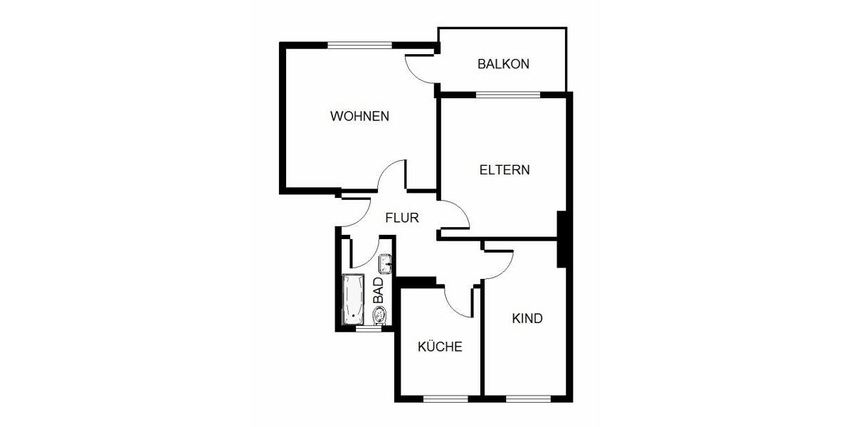 Etagenwohnung Aachen Aachen-Mitte - 3 Zimmer, 80 m&sup2;, 847&euro; | Angebot:26275329