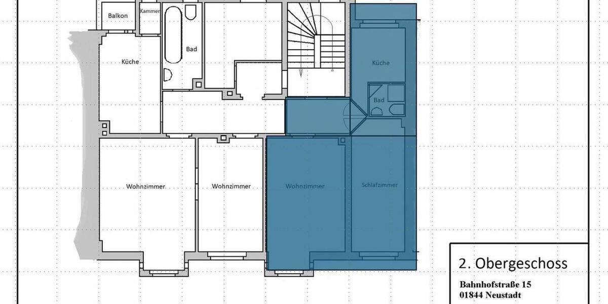 Etagenwohnung Neustadt in Sachsen Neustadt - 3 Zimmer, 81 m&sup2;, 650&euro; | Angebot:25838500