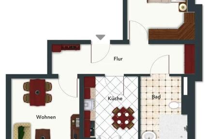 2 Raum Wohnung, barrierefrei,gute Anbindung,ebenerdig,altersgerec 2 zimmer