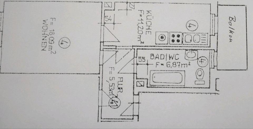Erdgeschoßwohnung Leipzig Ost - 1 Zimmer, 44 m&sup2;, 750&euro; | Angebot:26669927