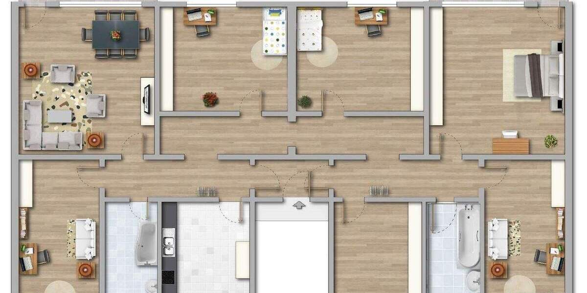 Etagenwohnung Sangerhausen - 6 Zimmer, 119 m&sup2;, 705&euro; | Angebot:24530316