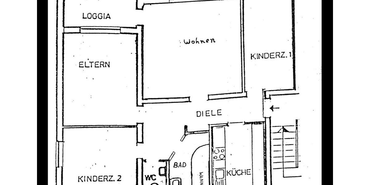 Etagenwohnung Mönchengladbach West - 4 Zimmer, 83 m&sup2;, 800&euro; | Angebot:25869849