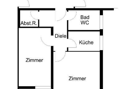 Wohnung Bremerhaven Mitte - 2 Zimmer, 54 m&sup2;, 418&euro; | Angebot:26682649