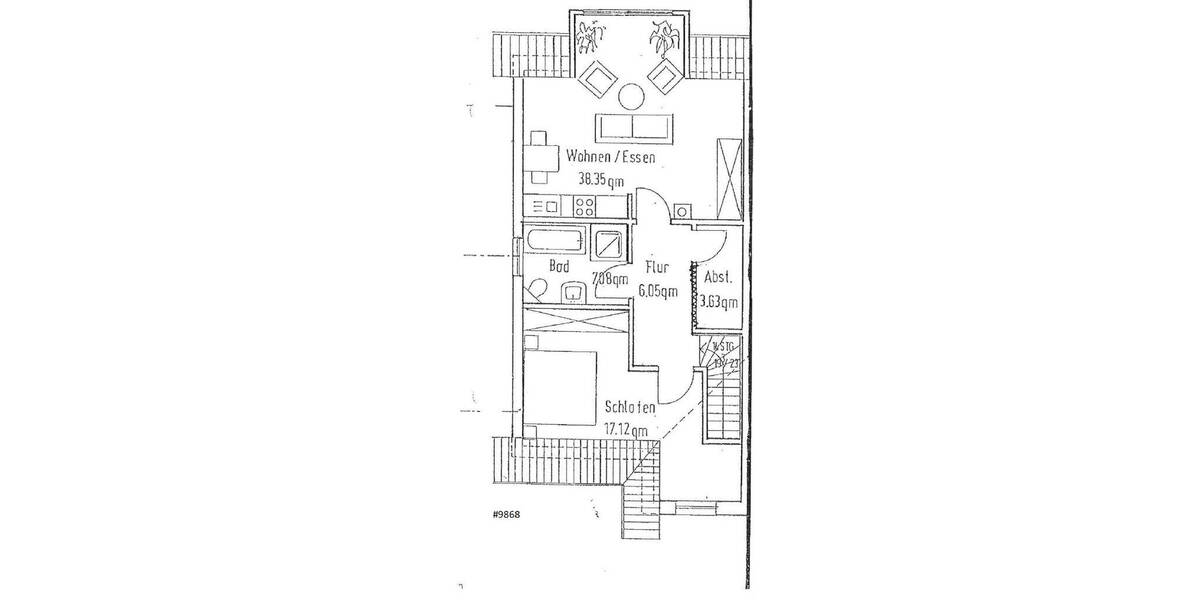 Etagenwohnung Weidhausen b.Coburg Weidhausen - 2 Zimmer, 72 m&sup2;, 480&euro; | Angebot:26472578