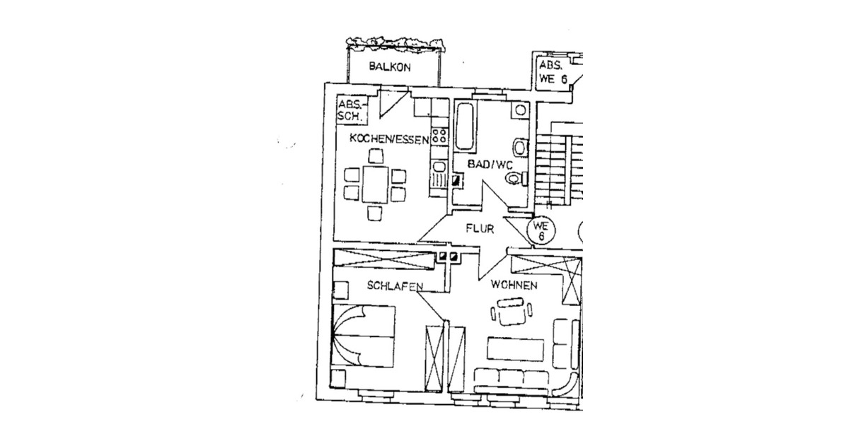 2-Z-Wohnung | 71m² | große Wohnküche | Balkon | TOP-Lage in Stein 2 zimmer