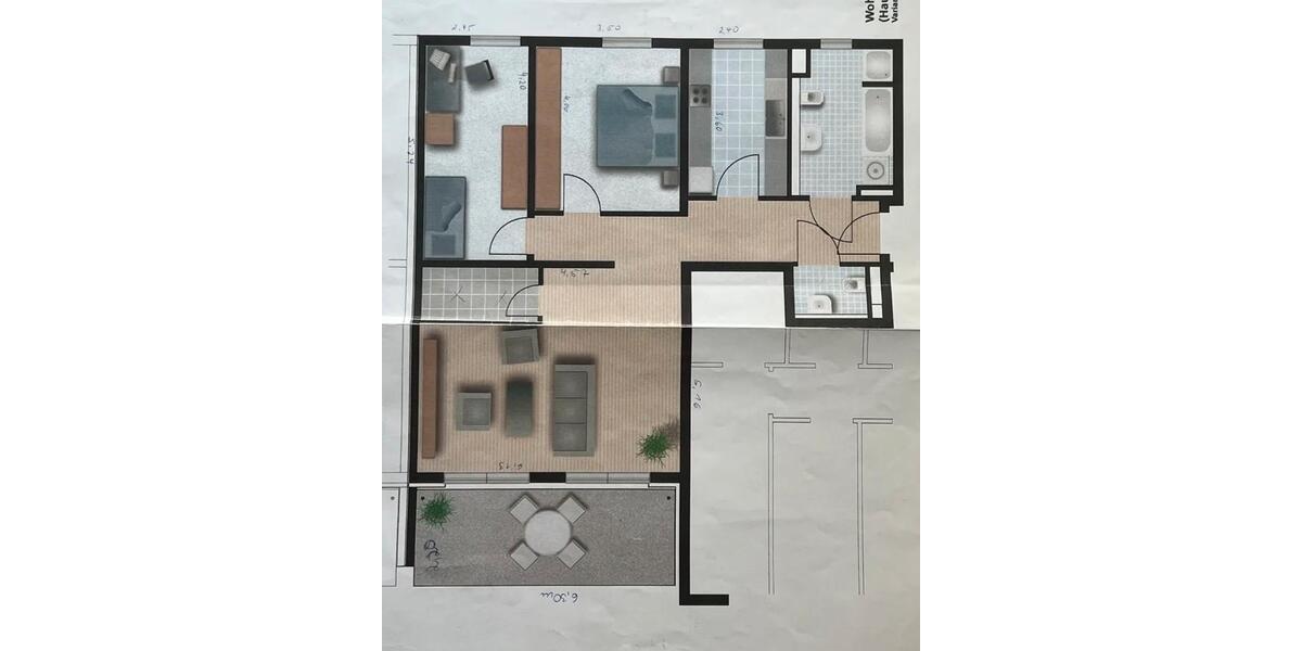 Etagenwohnung Wiesbaden Klarenthal - 3 Zimmer, 93 m&sup2;, 1.350&euro; | Angebot:26656469