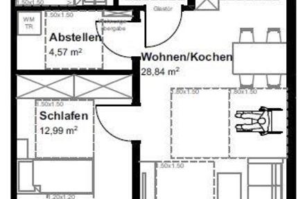 Wohnung Bad Bentheim - 2 Zimmer, 60 m&sup2;, 765&euro; | Angebot:26561463