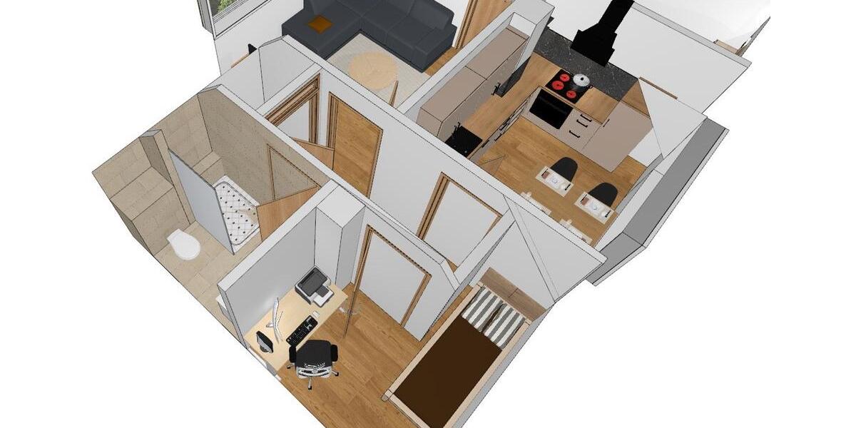 Dachgeschoßwohnung Lingen (Ems) - 2.5 Zimmer, 65 m&sup2;, 550&euro; | Angebot:26349348