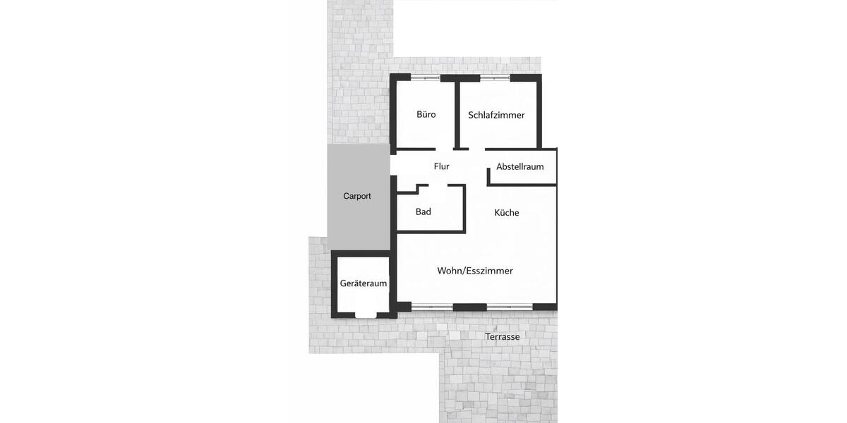 Doppelhaushälfte Uchte - 3 Zimmer, 85 m&sup2;, 890&euro; | Angebot:25049138
