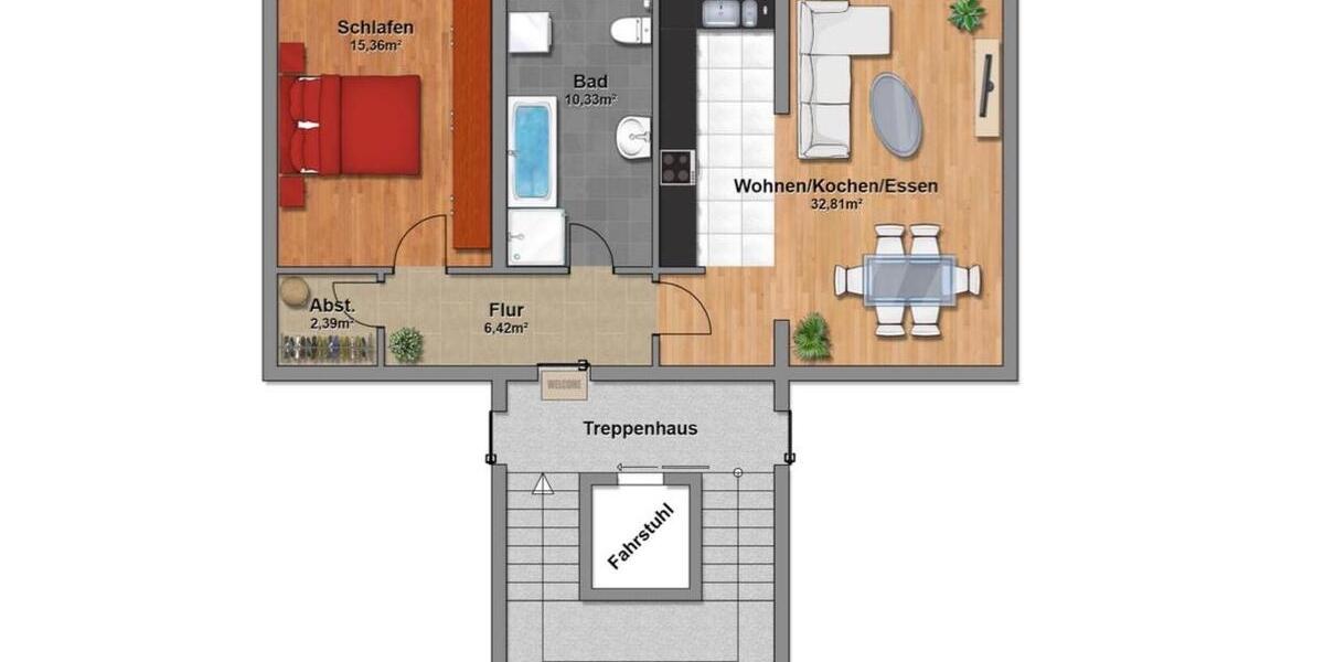 Attraktive 2 Zimmer Wohnung in Dieringhausen 2 zimmer