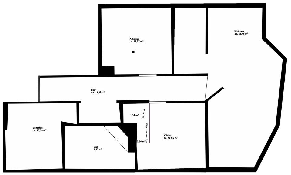 Dachgeschoßwohnung Arnstadt - 3 Zimmer, 80 m&sup2;, 850&euro; | Angebot:26549036
