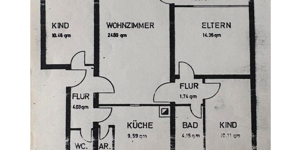 Etagenwohnung Belm - 4 Zimmer, 86 m&sup2;, 1.250&euro; | Angebot:24814433