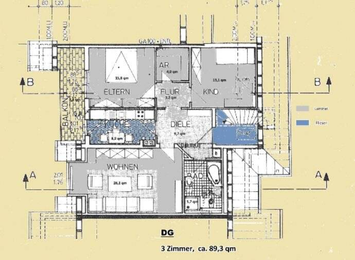 Etagenwohnung Heßdorf - 3 Zimmer, 89 m&sup2;, 890&euro; | Angebot:25665158