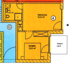 Terrassenwohnung Boltenhagen Ostseebad Boltenhagen - 2 Zimmer, 37 m&sup2;, 528&euro; | Angebot:23851908