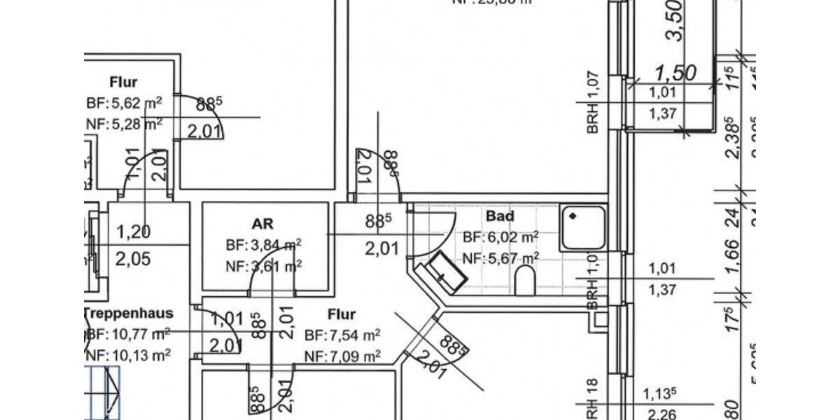 Etagenwohnung Thedinghausen - 3 Zimmer, 63 m&sup2;, 872&euro; | Angebot:25375995