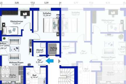 Wohnung zum Mieten in Wernigerode 893 € 61.58 m² 3 zimmer