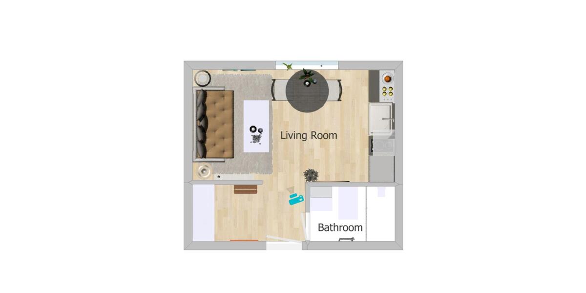 Etagenwohnung Schortens - 1 Zimmer, 35 m&sup2;, 400&euro; | Angebot:24933515