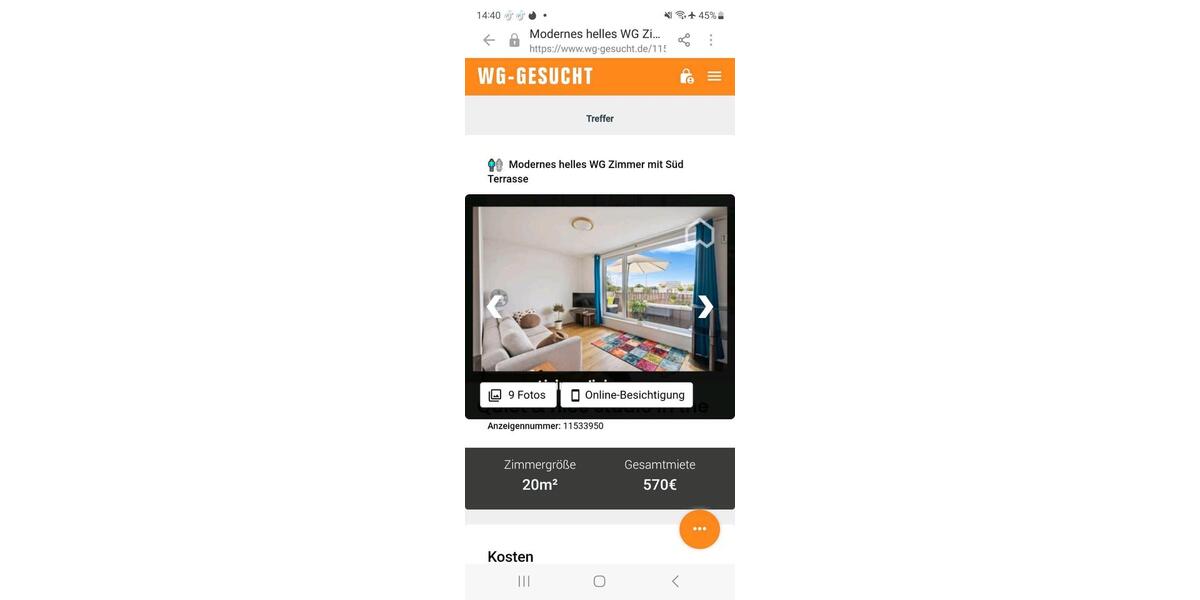 Wohnen auf Zeit Hamburg Wandsbek - 2 Zimmer, 76 m&sup2;, 475&euro; | Angebot:26690728