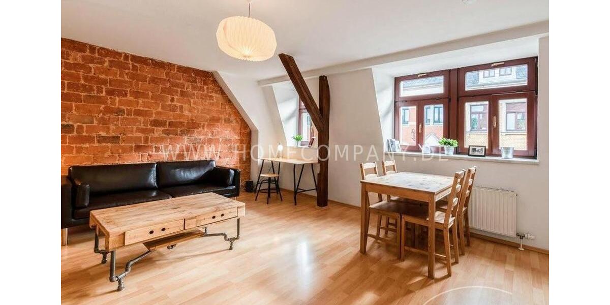 Dachgeschoßwohnung Dresden Neustadt - 2 Zimmer, 60 m&sup2;, 1.400&euro; | Angebot:25988404
