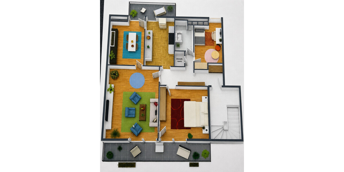 Moderne 4-Zimmer-Dachgeschosswohnung mit 2 Balkonen - Dachgeschoßwohnung Königswinter | Angebot:26765096