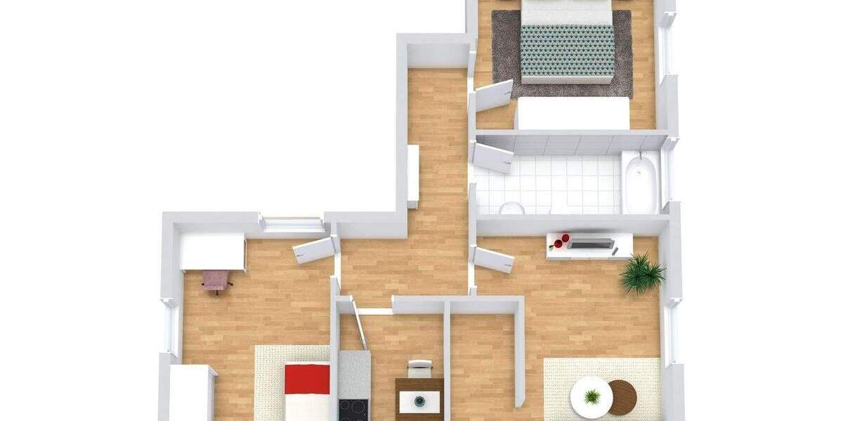 Etagenwohnung Wathlingen - 3 Zimmer, 84 m&sup2;, 550&euro; | Angebot:24250848