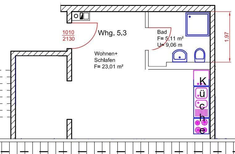 Dachgeschoßwohnung Berlin Treptow-Köpenick - 1.5 Zimmer, 32 m&sup2;, 460&euro; | Angebot:26321513