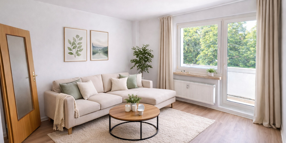 Etagenwohnung Gera Lusan - 2 Zimmer, 54 m&sup2;, 265&euro; | Angebot:26292028