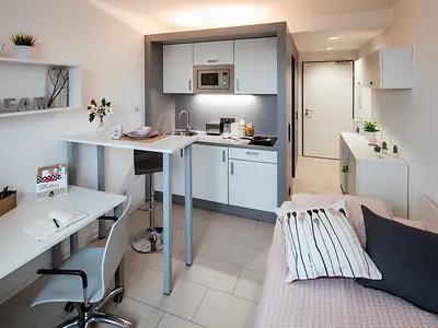 1-Zimmer Apartment in Bockenheim im Wohnheim Yugo AlvaRIUm