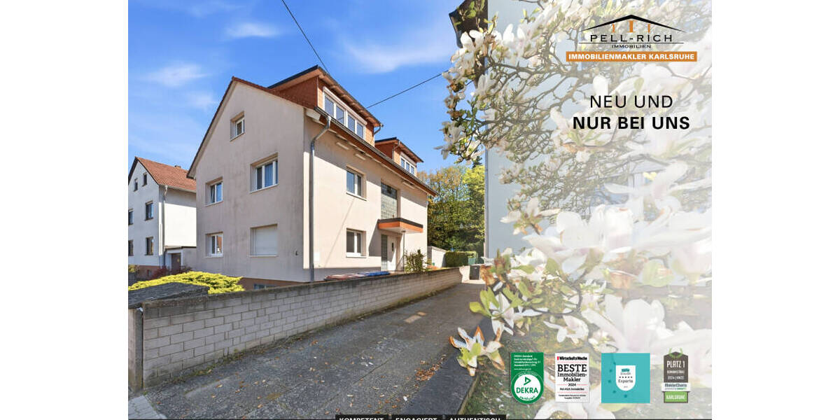 Etagenwohnung Karlsruhe Knielingen - 3 Zimmer, 61 m&sup2;, 675&euro; | Angebot:26246867