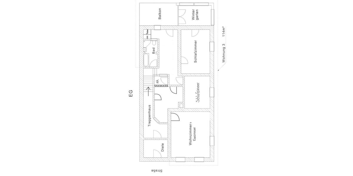 Großzügige 3-Zimmer-Altbauwohnung (114qm) direkt am Marktplatz 3 zimmer