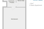 Etagenwohnung Essen Stadtbezirk III - 1 Zimmer, 31 m&sup2;, 299&euro; | Angebot:26206903