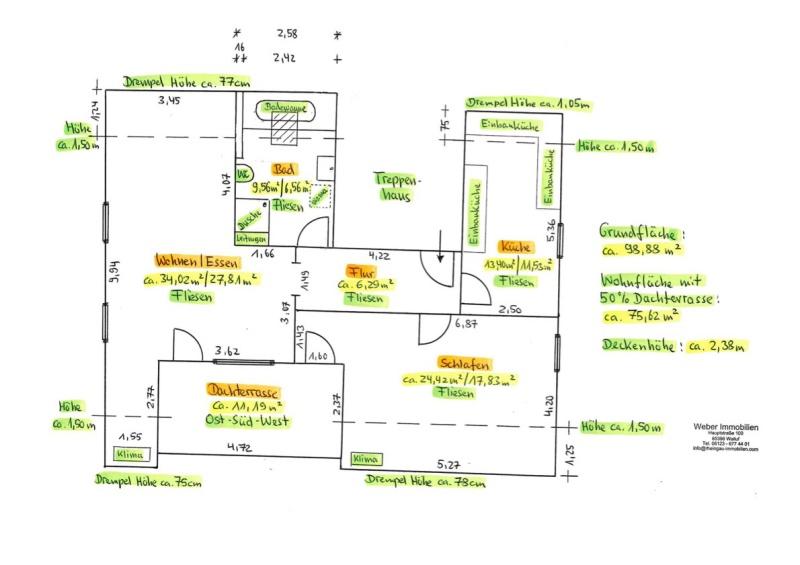 Dachgeschoßwohnung Rüdesheim am Rhein - 2 Zimmer, 76 m&sup2;, 880&euro; | Angebot:26237592