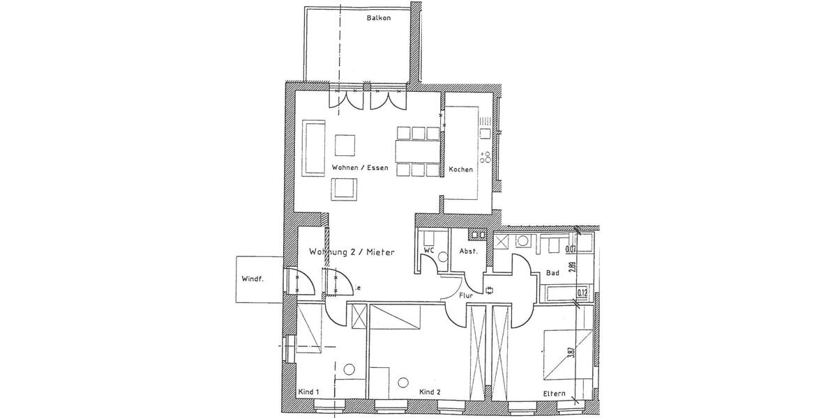 Erdgeschoßwohnung Drolshagen - 4 Zimmer, 120 m&sup2;, 960&euro; | Angebot:26614577