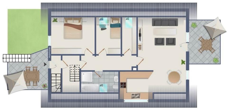 Dachgeschoßwohnung Müllheim - 5 Zimmer, 119 m&sup2;, 1.800&euro; | Angebot:26529027