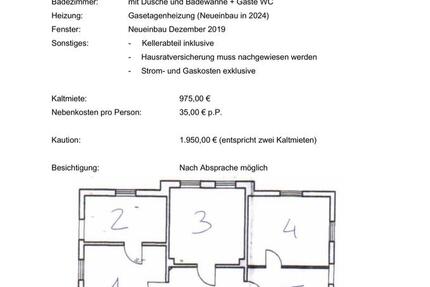 Wohnung Neustadt bei Coburg - 5 Zimmer, 115 m&sup2;, 975&euro; | Angebot:25279477