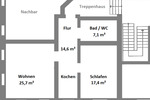 Etagenwohnung Lauta - 2 Zimmer, 65 m&sup2;, 467&euro; | Angebot:24677159