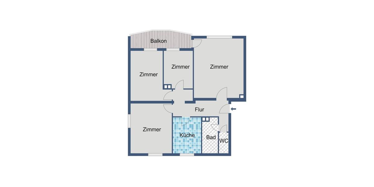 Etagenwohnung Kassel Fasanenhof - 4 Zimmer, 82 m&sup2;, 620&euro; | Angebot:25232843