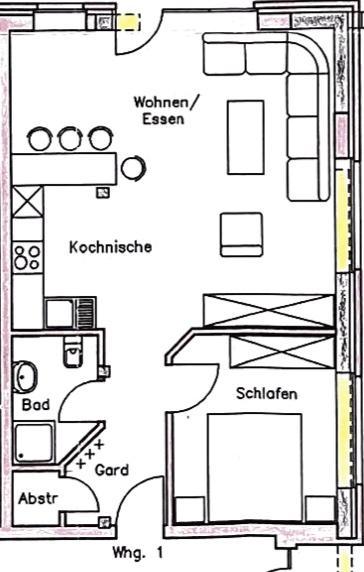 Erdgeschoßwohnung Haselünne - 1 Zimmer, 55 m&sup2;, 595&euro; | Angebot:26548063